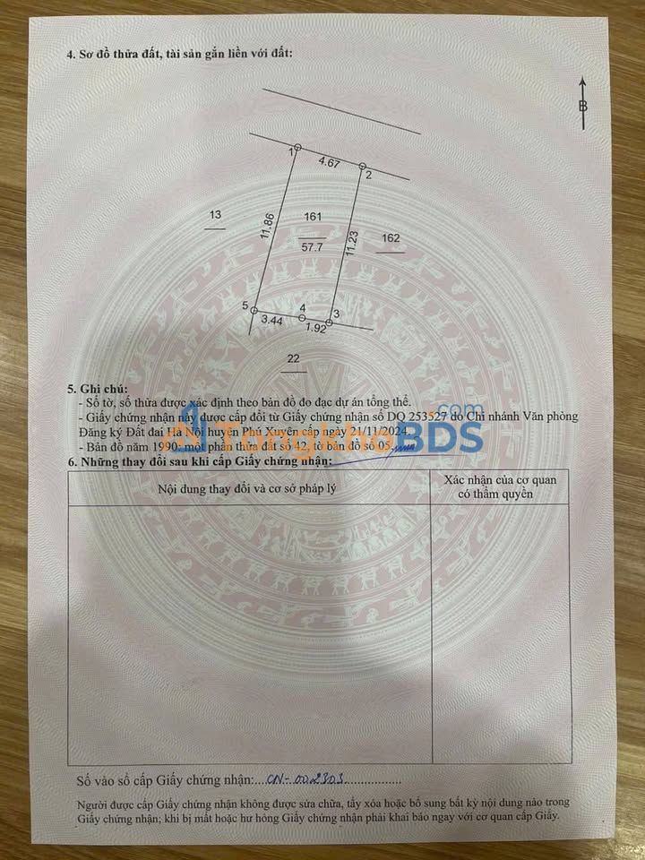 Đất nền Phú Xuyên QL1A 58m² 3.15 tỷ - Sổ đỏ chính chủ