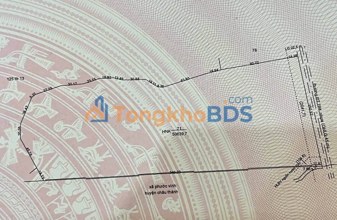 Đất nền Tân Bình Tân Biên 61.760m² 18.5 tỷ - Sổ đỏ chính chủ