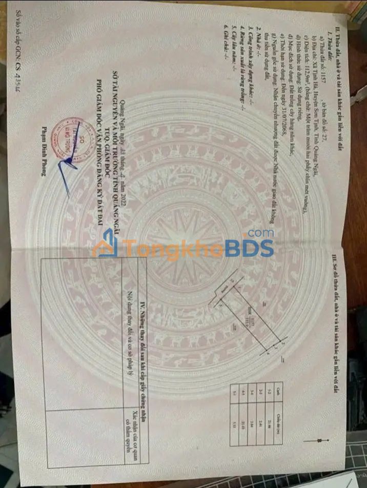 Đất nền Tịnh Hà Sơn Tịnh 116m² giá 190 triệu – Sổ đỏ chính chủ, xây dựng tự do