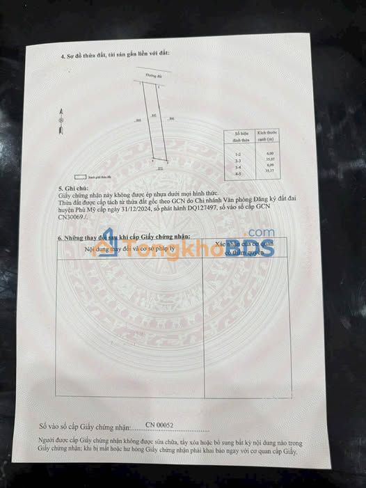 Đất thổ cư Mỹ Hiệp Phù Mỹ 199m² 149 triệu - Giá tốt hiếm có