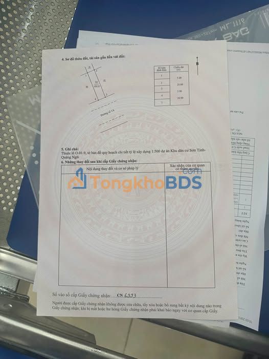 Đất nền 100m² hướng Nam đối diện Phố đi bộ Bình Sơn - Giá 2.3 tỷ