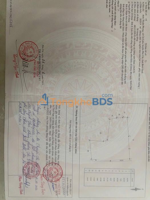 Đất Cát Lâm Phù Cát 4.000m² 1,59 tỷ - Sổ đỏ chính chủ