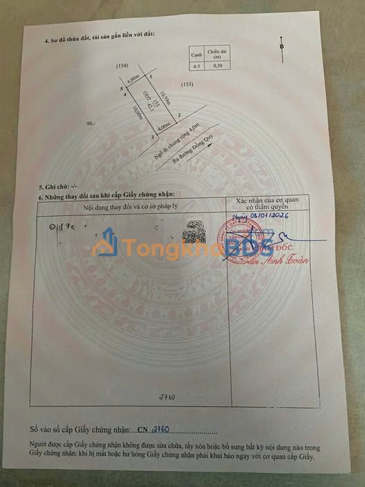 Đất Phù Liễn Kiến An 50m² 1,65 tỷ - Sổ đỏ chính chủ