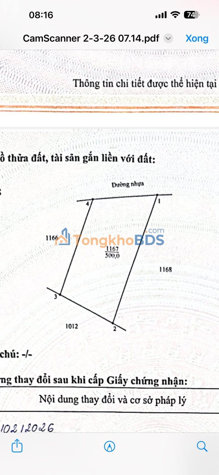 Đất nền Long Phước Bà Rịa 500m² 1,7 tỷ - Sổ đỏ chính chủ