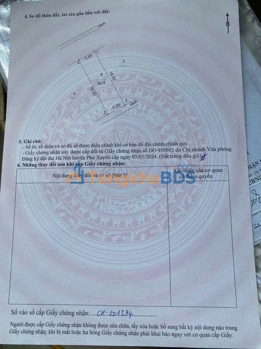 Đất nền Đồng Phố, Tân Dân 93m² giá 3 tỷ - Sổ đỏ chính chủ