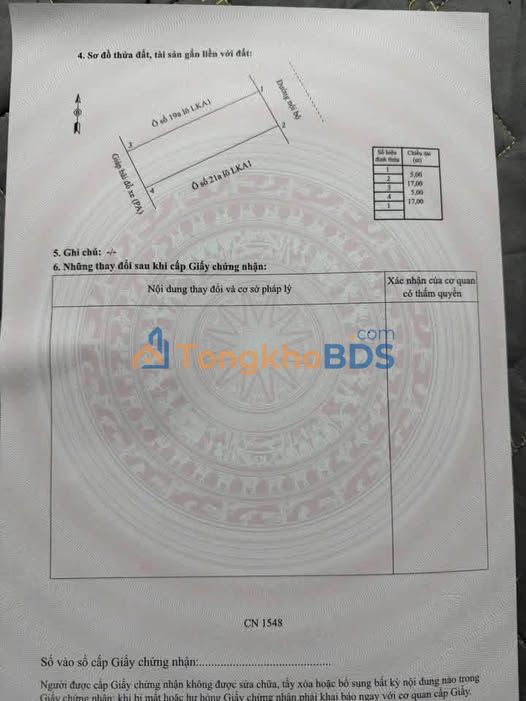 Đất Nền Phú Lộc, Lạng Sơn 85m² - Mặt Tiền 5m, Hướng Bắc