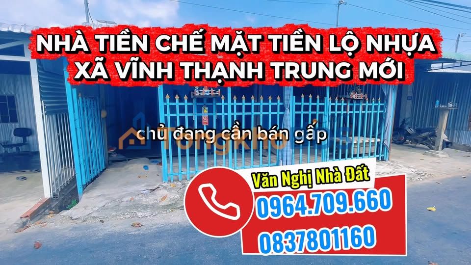 Nhà Tiền Chế 2PN Vĩnh Thạnh Trung, An Giang - Sổ Hồng Sẵn, Giá Tốt 5xx Triệu
