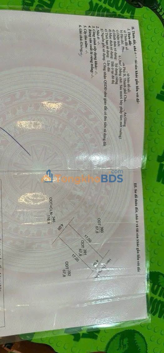 Đất nền Châu Đốc Châu Phú B 68m² 559 triệu - Tiềm năng tăng giá