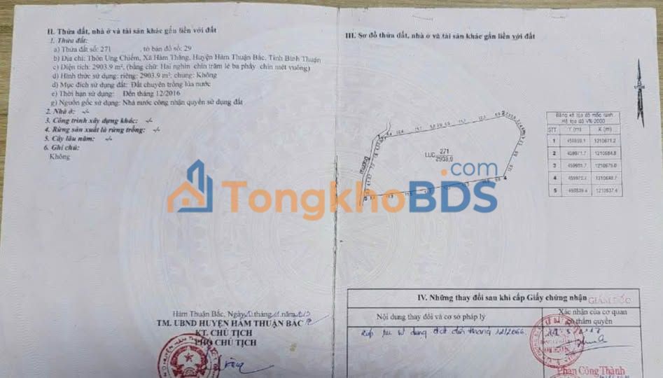 Bán Đất Phường Hàm Thắng 3000m² - Gần Lotte Phan Thiết