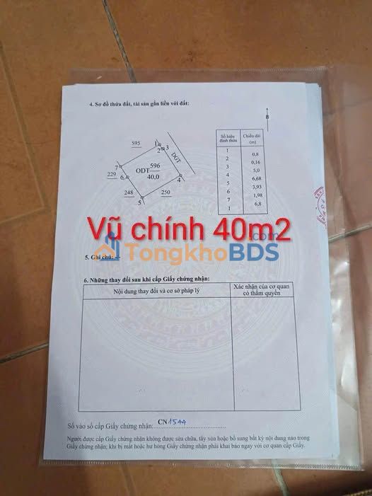 Đất nền Trần Lâm 40m² 1.2 tỷ - Sổ đỏ chính chủ