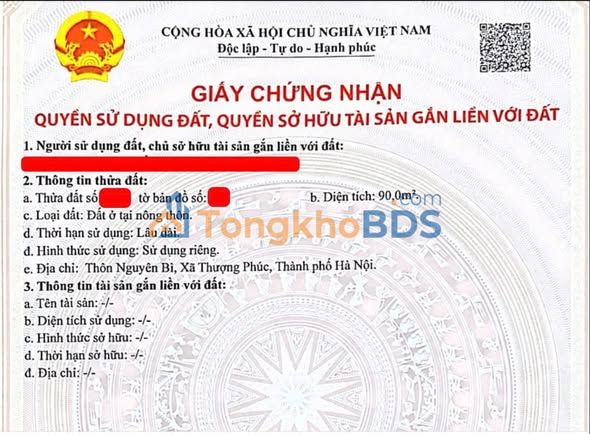 Đất nền Thường Tín 90m² ô tô vào - Sổ đỏ chính chủ