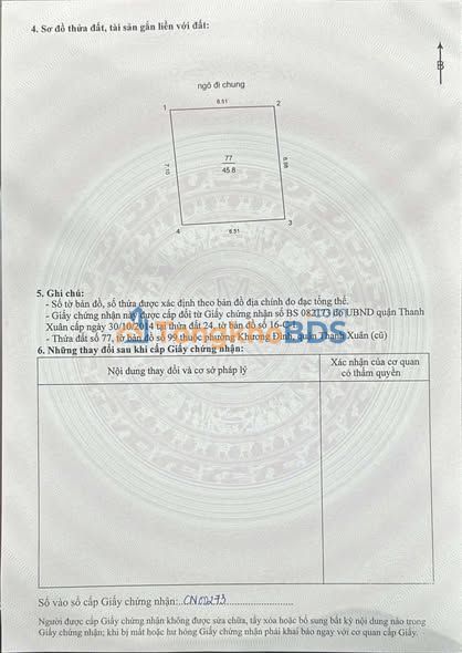 Nhà Vũ Tông Phan Thanh Xuân 45m² - Sổ hồng sẵn