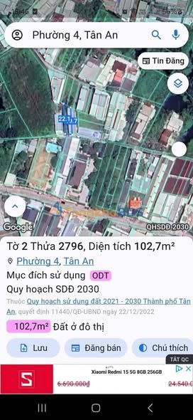 Đất nền P4 Tân An 103m² 899 triệu - Tiềm năng tăng giá