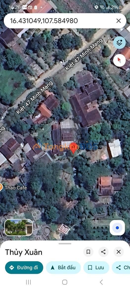 Bán Đất Kiệt 47 Minh Mạng, Huế 100m² - Giá Tốt Dưới 1.7 Tỷ