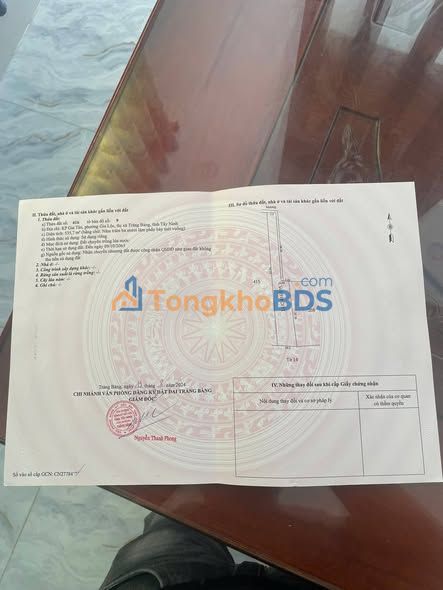 Bán gấp Đất 535m² có nhà kiên cố, H. Trảng Bàng, Tây Ninh - Giá 6 Tỷ