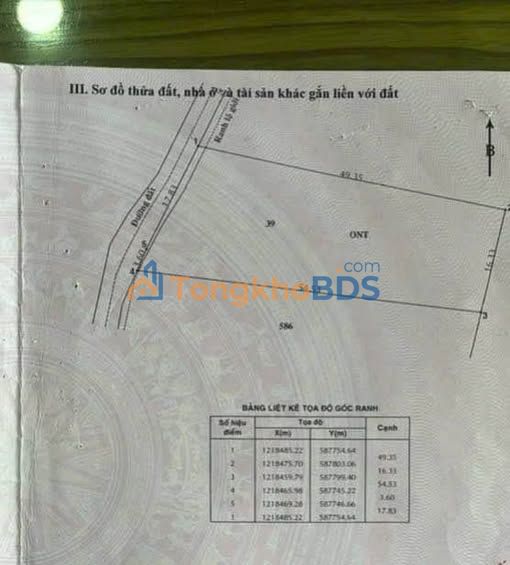 Đất nền Củ Chi Phú Hòa Đông 955m² 6.5 tỷ - Sổ đỏ chính chủ