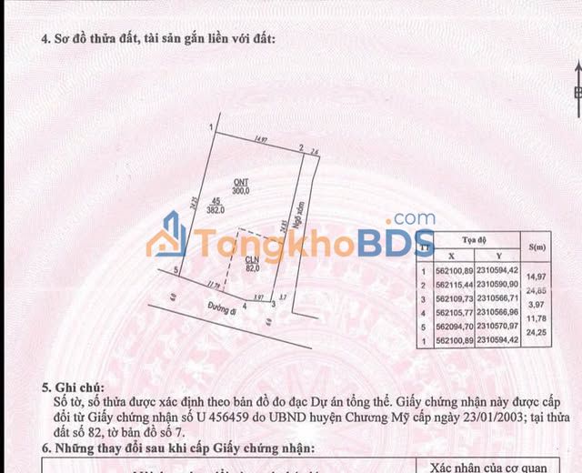 Đất nền Thủy Xuân Tiên 382m² 3.82 tỷ - Sổ đỏ chính chủ