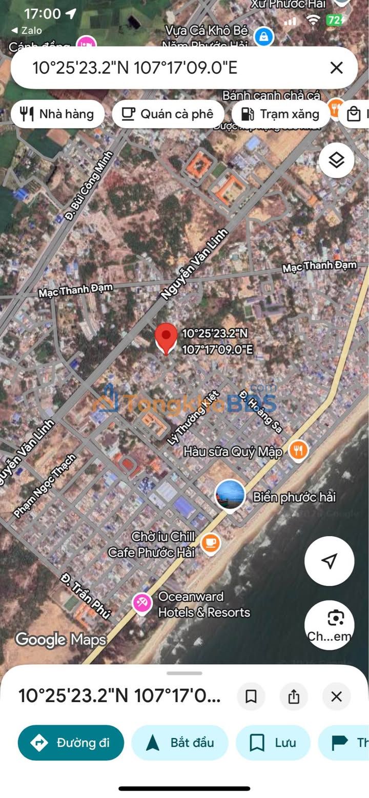 Đất nền Phước Hội Long Đất 126m² 1.85 tỷ - Xây dựng tự do