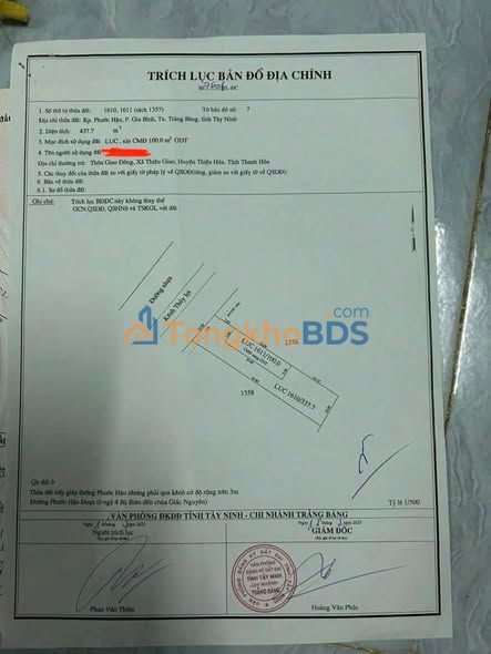 Đất nền Phước Hậu Trảng Bàng 440m2 1.6 tỷ - Sổ đỏ sẵn