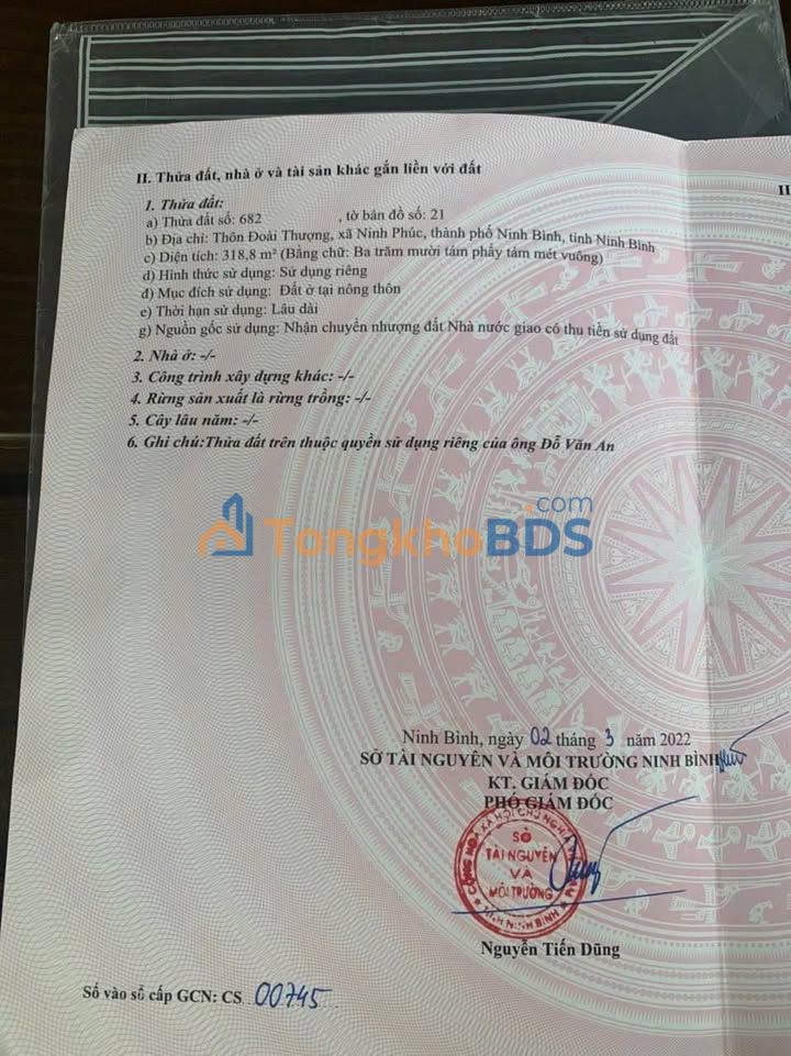 Đất Đầu Ve B11 Ninh Phúc, Ninh Bình - 318.8m² - Giá Thỏa Thuận