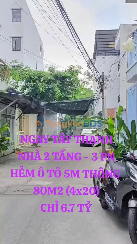 Nhà Tây Thạnh Tân Phú 80m² 6.7 tỷ - Sẵn sàng ở ngay