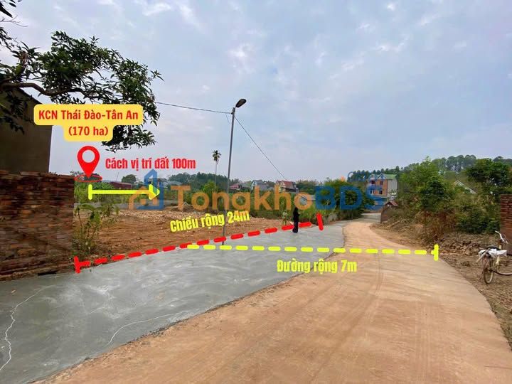 Đất Tân An Bắc Giang 339+304m² 1,4-1,8 tỷ - Đất thổ cư 100%