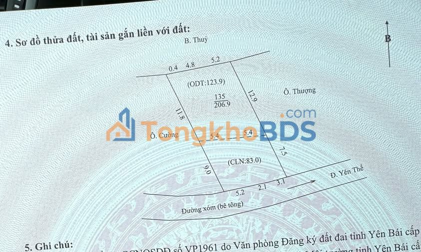 Đất nền Ngõ 71 Yên Thế 208m² 14 tỷ - Sổ đỏ chính chủ