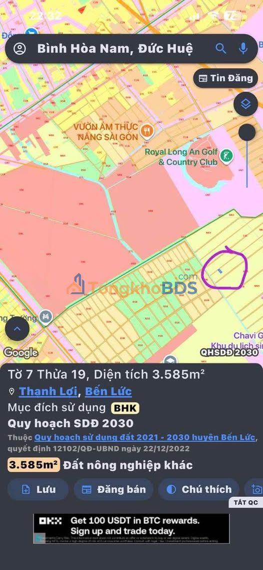 Đất nền Ấp 4 Thạnh Lợi 3.585m² 1.07 tỷ - Sổ đỏ chính chủ