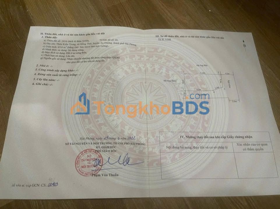 Đất Kiều Trung Hồng Thái 65m² thỏa thuận - Ô tô đỗ cửa