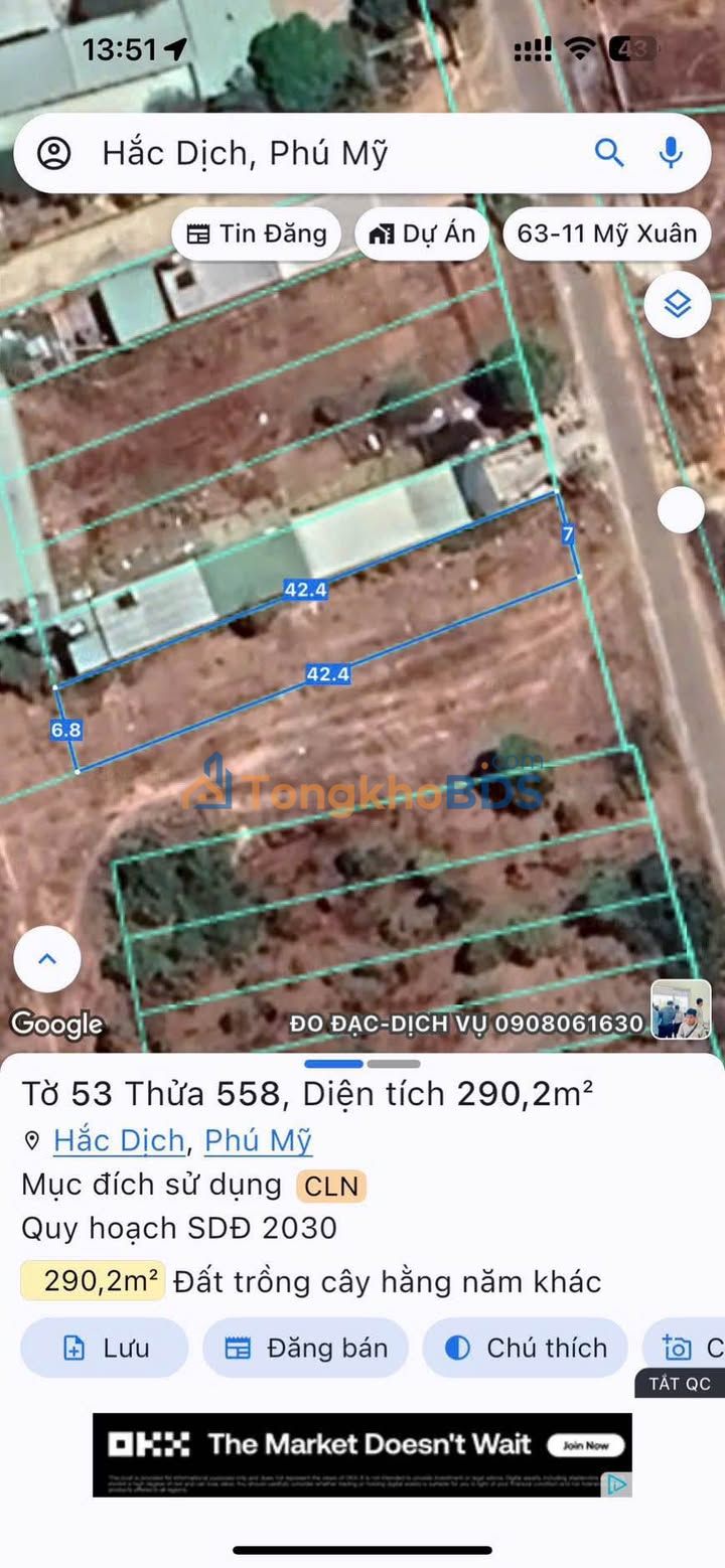 Đất nền Hắc Dịch 294m² 1.44 tỷ - Sổ đỏ chính chủ