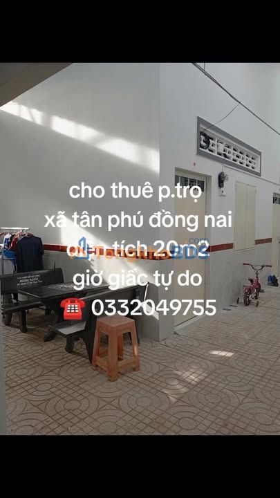 Phòng trọ Tân Phú Đồng Nai giá thỏa thuận, sẵn sàng ở ngay