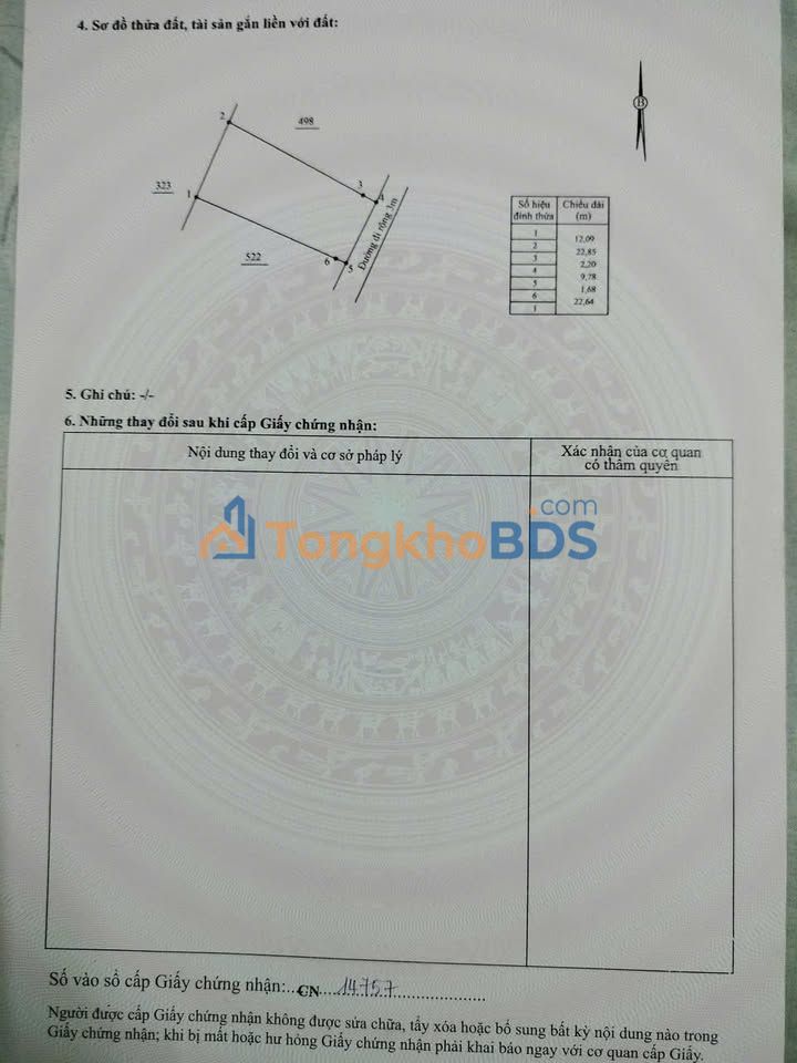 Đất nền Diên Lạc Diên Khánh 269m² 2,2865 tỷ - Sổ đỏ chính chủ