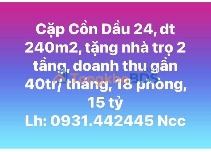 Nhà Cồn Dầu 24 Đà Nẵng 240m² 15 tỷ - Chính chủ bán