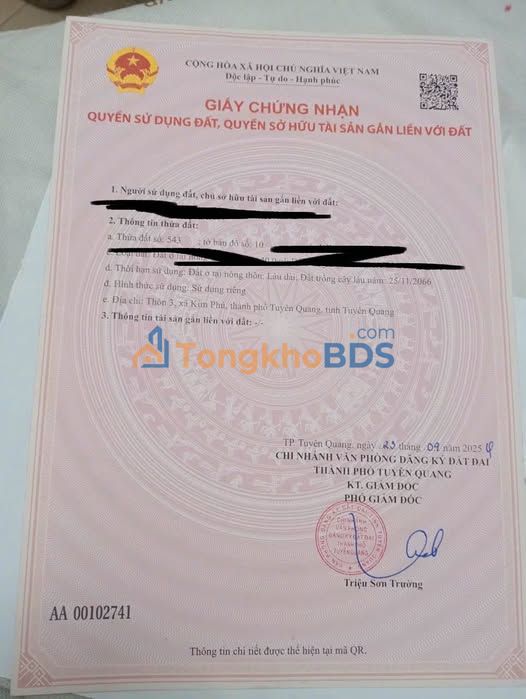 Bán Đất Vàng Tuyên Quang - Ngay Cổng Trường Học, Kinh Doanh Đắc Lộc