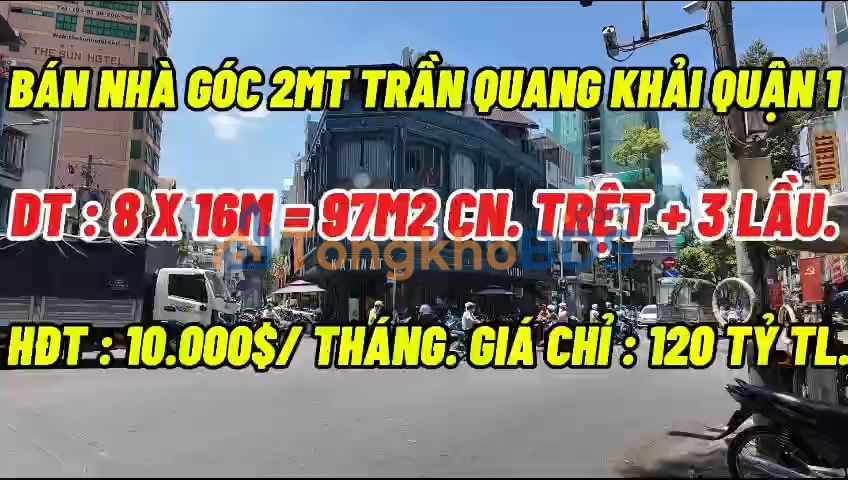 Nhà phố Quận 1 97m2 120 tỷ - Mặt tiền kinh doanh