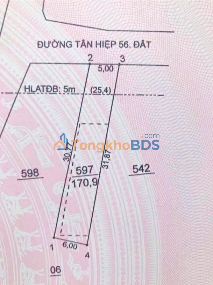 Đất nền Tân Hiệp Phú Giáo 490 triệu - Xây dựng tự do