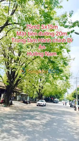 Đất Nguyễn An Ninh Dĩ An 75m² giá 7.8 tỷ - Đất thổ cư 100%