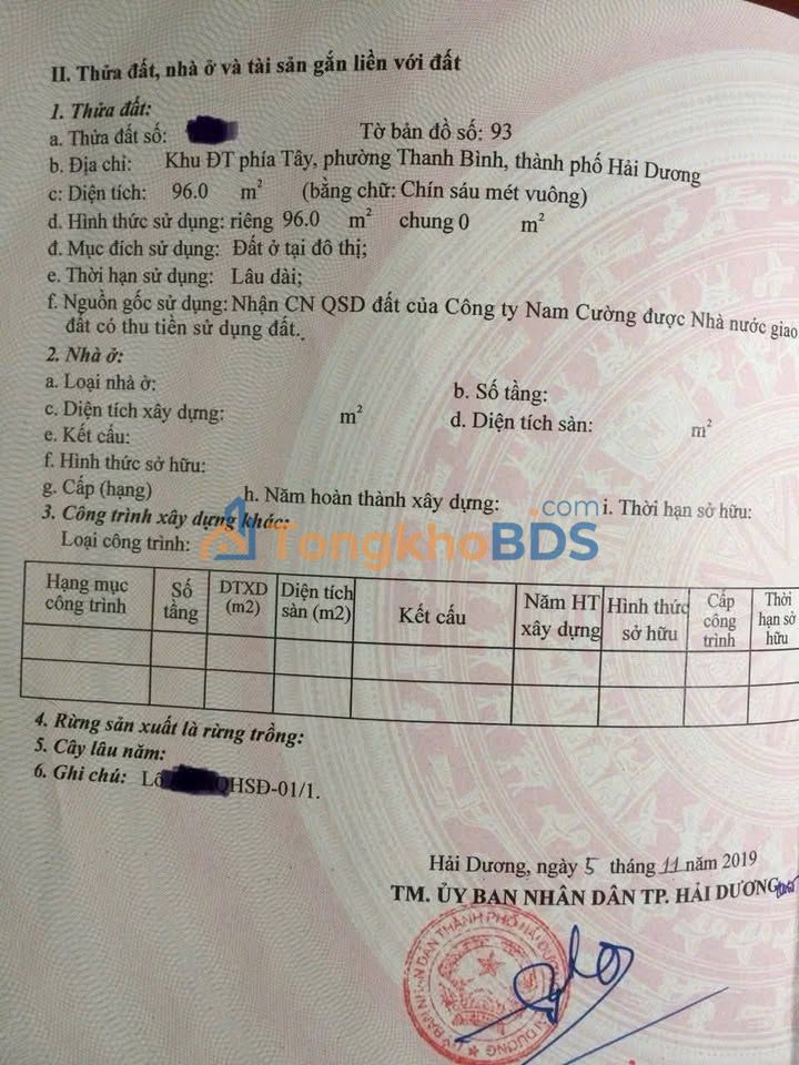 Đất nền Chợ Hội Đô Cẩm Vũ 96m² 3.x tỷ Sổ đỏ chính chủ