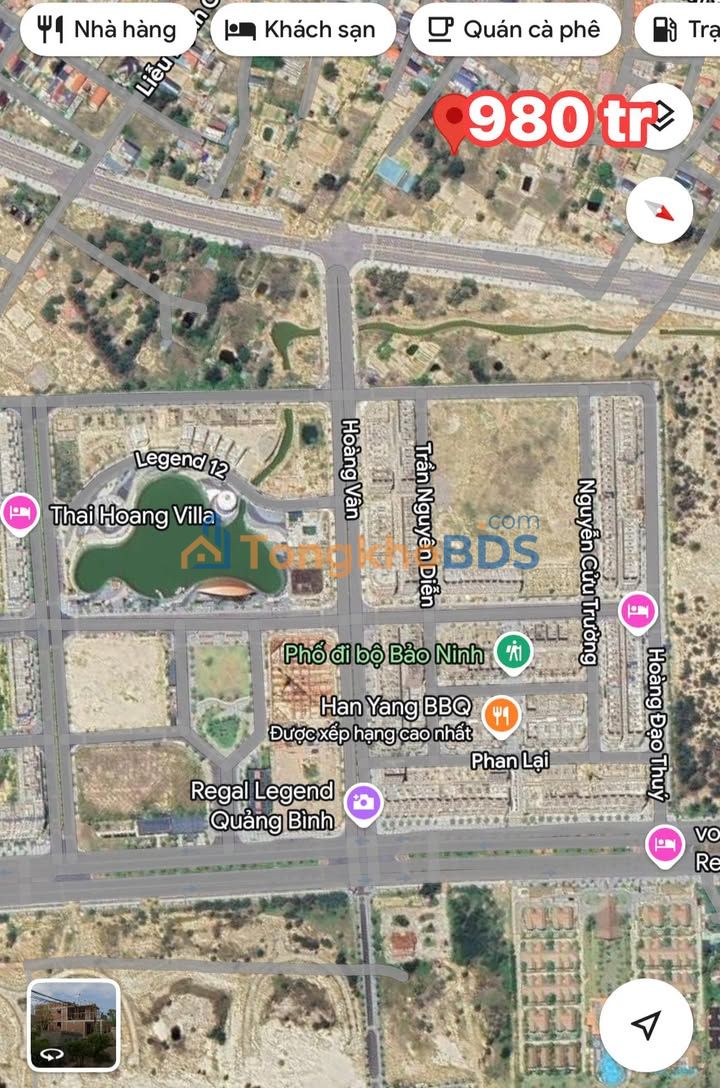 Đất nền mặt tiền 116.6m² - Vị trí đắc địa Phố đi bộ Regal, Đồng Hới