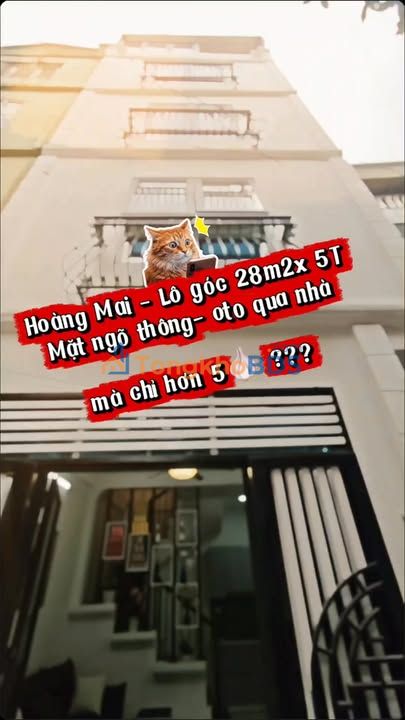 Nhà Phố Kim Đồng 140m² 5 Tầng - Kinh Doanh Ô Tô Vào Nhà - 5.8 Tỷ