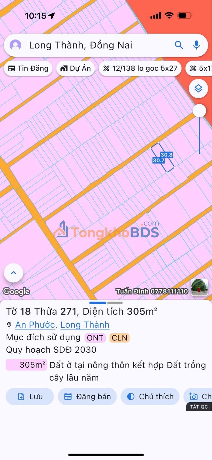 Đất nền Trảng Bom 300m² 2.7 tỷ - Sổ đỏ chính chủ