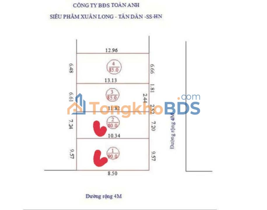 Đất nền Sóc Sơn 80-90m² - Lô góc, sổ đỏ, giá 2 tỷ - Đầu tư sinh lời