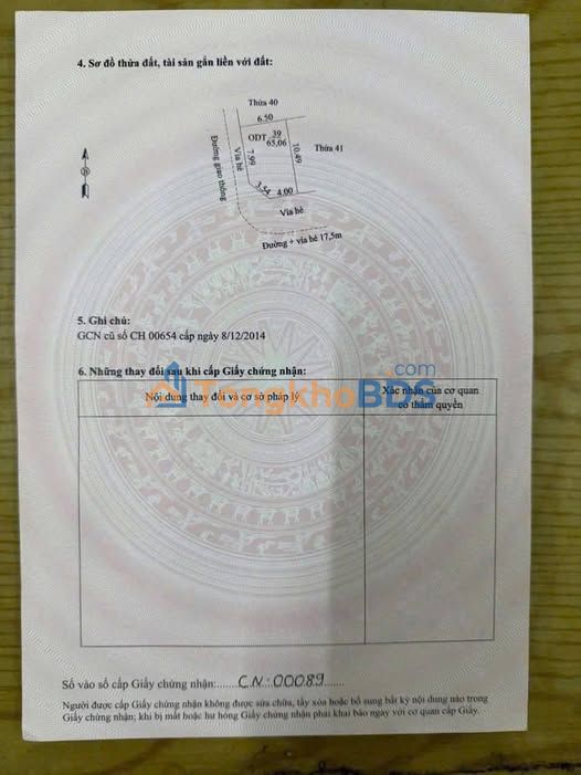 Đất Vạn Phúc Hoàng Quốc Việt 65m² 4 tỷ - Đường to ô tô