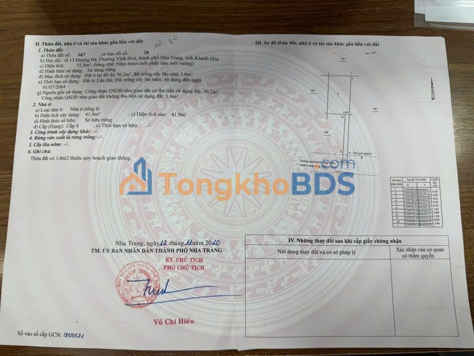 Bán gấp Đất Vĩnh Hòa Nha Trang 51.8m² - Chỉ 1.85 Tỷ, Gần Biển