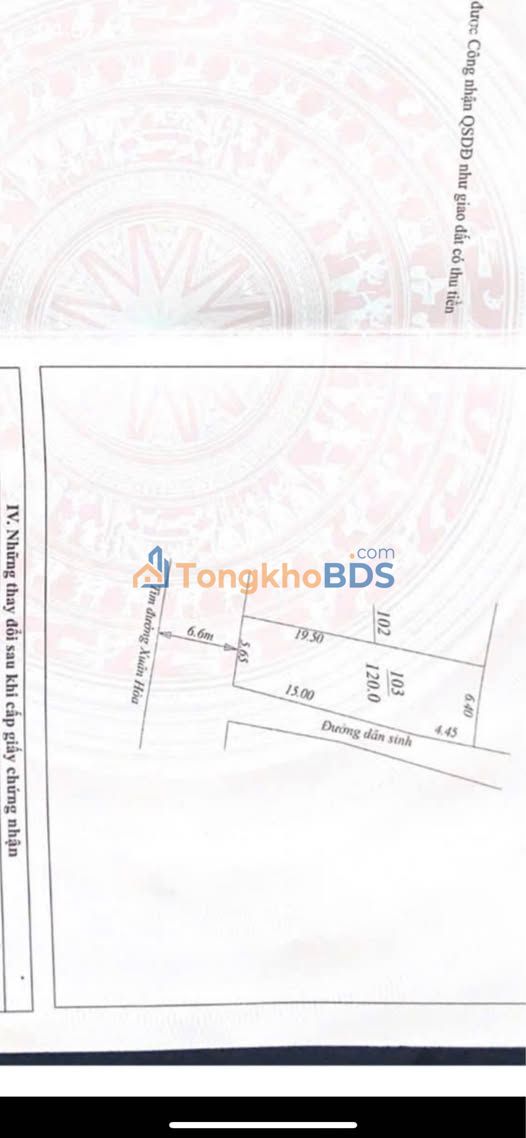 Nhà Mặt Tiền Kinh Doanh Đường Xuân Hòa, TP. Thái Nguyên - 120m²