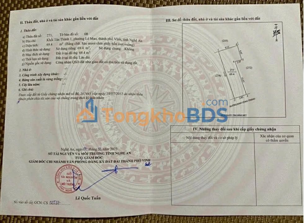 Nhà mặt phố Đinh Công Tráng Vinh 69m2 8,1 tỷ - Mặt tiền kinh doanh