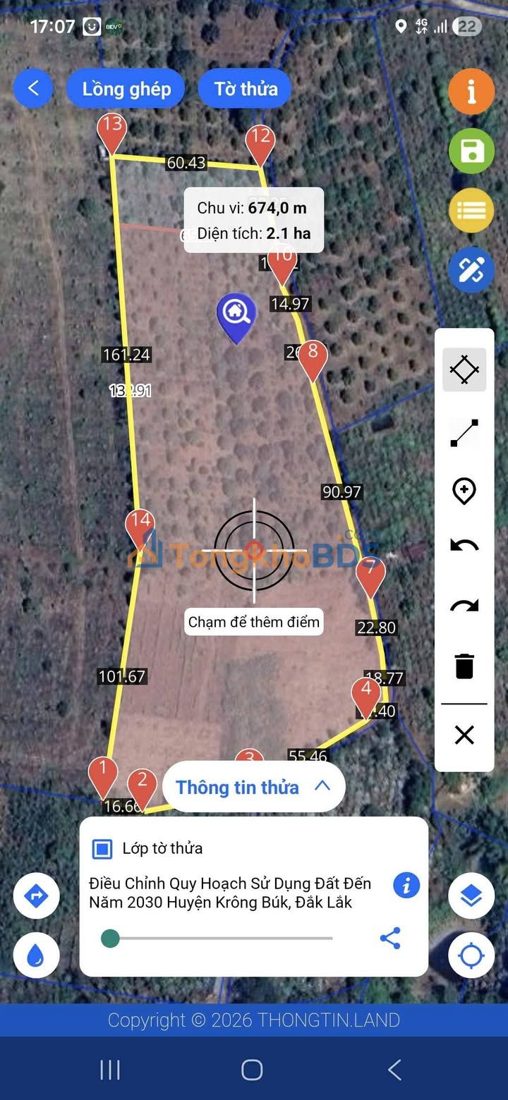 Farm Sầu Riêng Đắk Lắk 2.1ha - Đất Đẹp Giá F0 390tr/sào