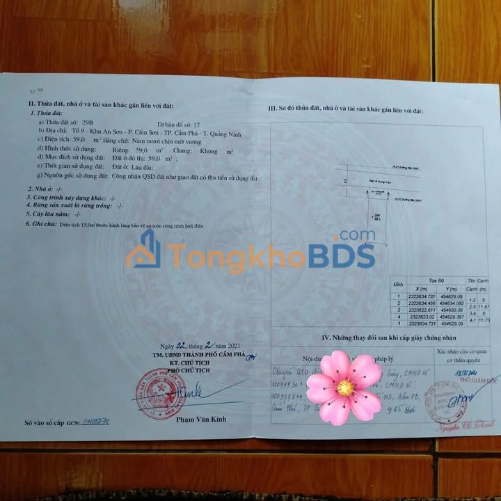 Đất nền Cẩm Sơn Cẩm Phả 75m² giá 8xx triệu - Sổ đỏ chính chủ