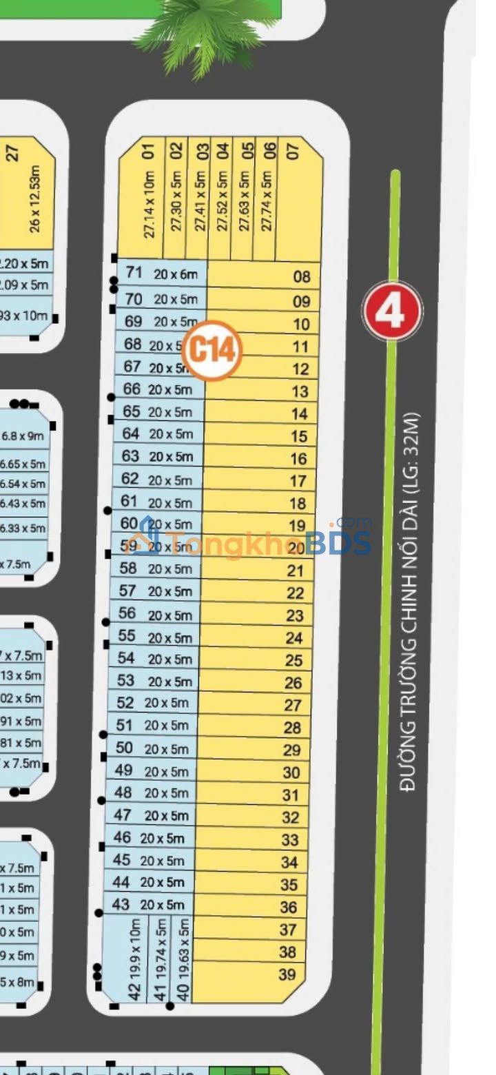 Đất nền Cát Tường Phú Hưng - 2 Lô C14 - 60m² - Sổ Hồng Riêng - Giá 2.3 Tỷ