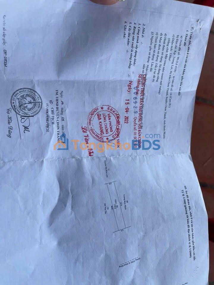 Đất nền Nguyễn Văn Linh Chơn Thành 150m² 1.48 tỷ - Sổ đỏ chính chủ